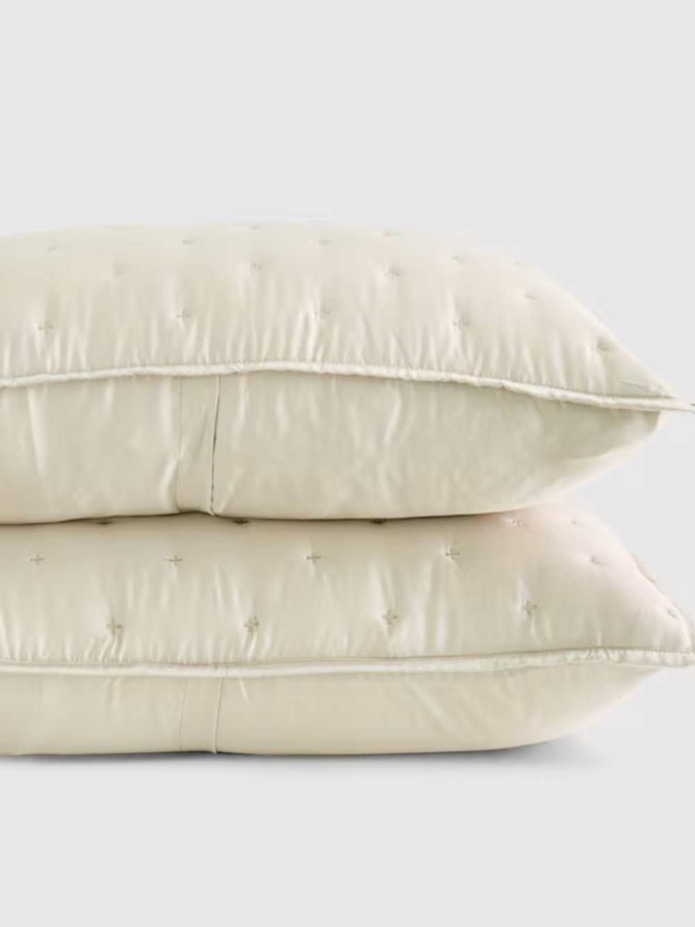 Bamboo Dream Quilted Sham Set King Ivory
